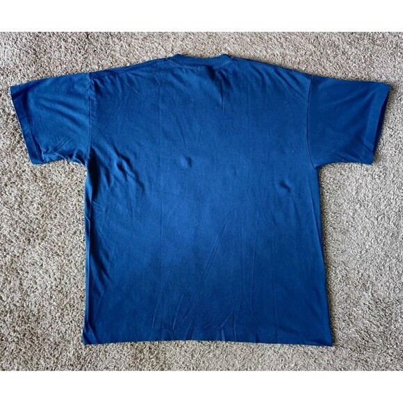 Vintage American Ebassy T-Shirt Men's XL Paris France Navy Blue Short Sleeve - Picture 5 of 8